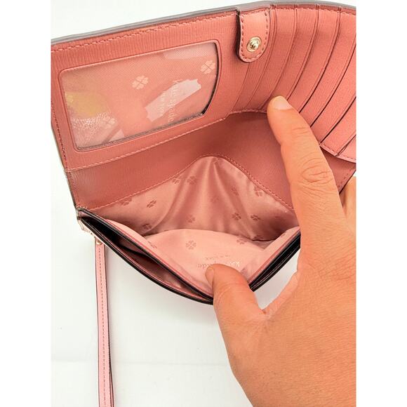 Retail $148 - Kate Spade Morgan Continental Wristlet in Pink*Excellent Condition - Picture 9 of 14